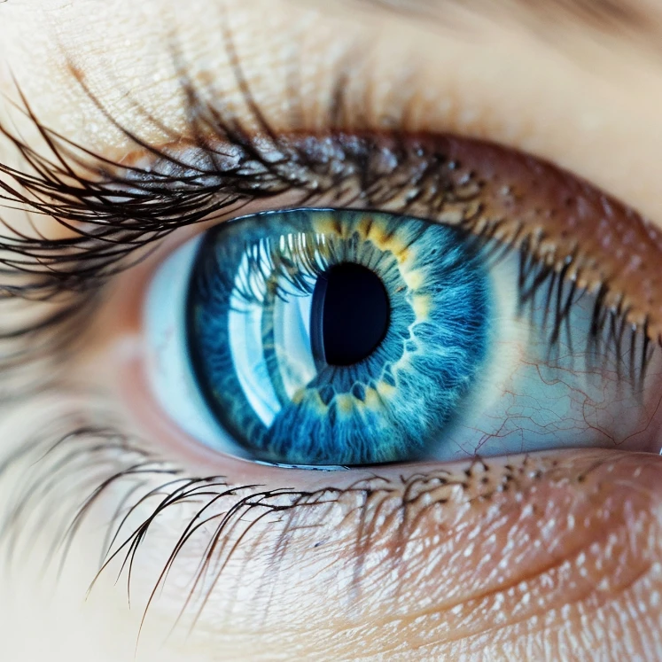 macro image of eye